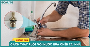 Hướng dẫn chi tiết cách thay ruột vòi nước rửa chén tại nhà