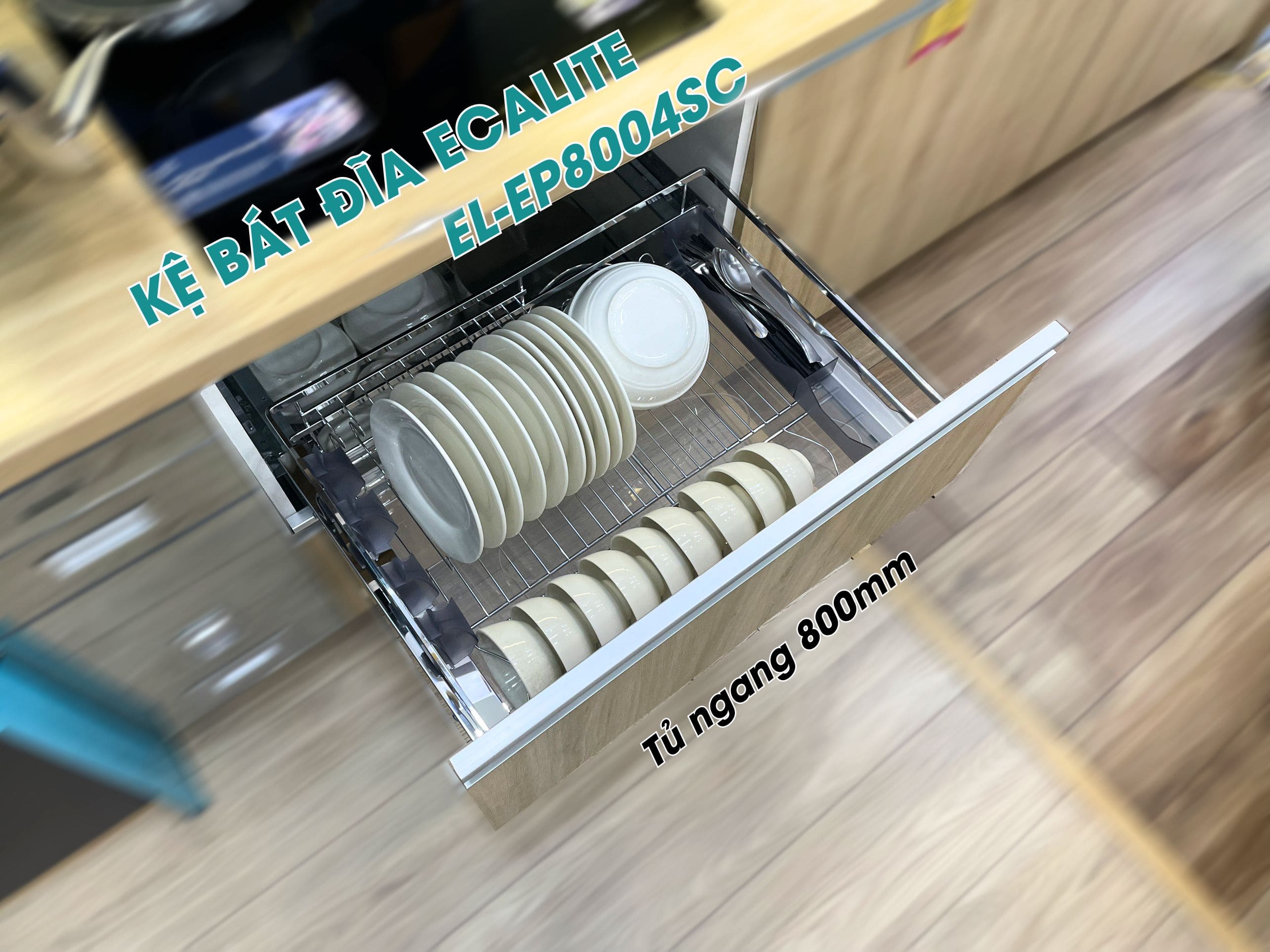 Kệ bát đĩa tủ dưới Ecalite EL-EP8004SC
