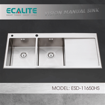 Chậu rửa chén Vision Manual Sink Ecalite ESD-11650HS