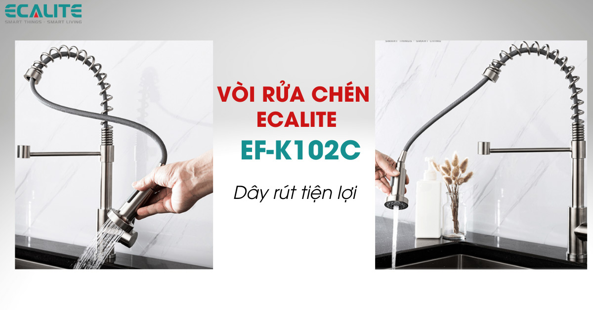 hướng dẫn sử dụng vòi rửa chén Ecalite EF-K120C